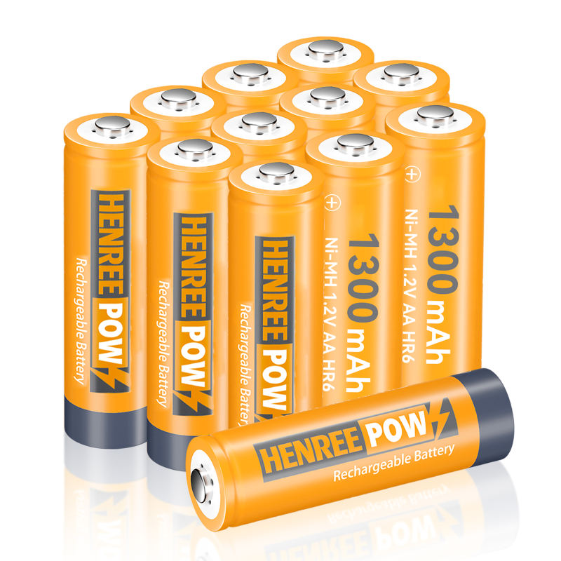 „Henreepow 1.2V 1300MAH AA Ni-MH“ įkraunamos baterijos