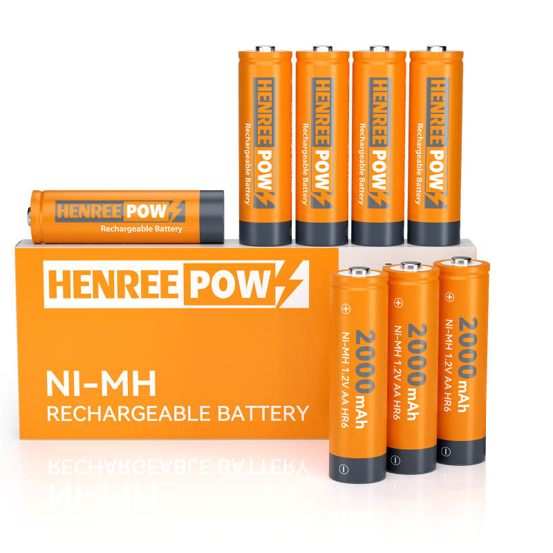 „Henreepow AA 2000mAh“ 1,2 V Didelės talpa Ni-MH įkraunama baterija